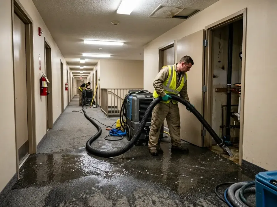 multi-unit-apartment-hallway-f-005 — frequently asked questions, Emergency Burst Pipe Water Extraction & Removal in Bel Air,…